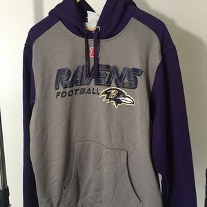 Ravens NFL Purple &Grey Hoodie